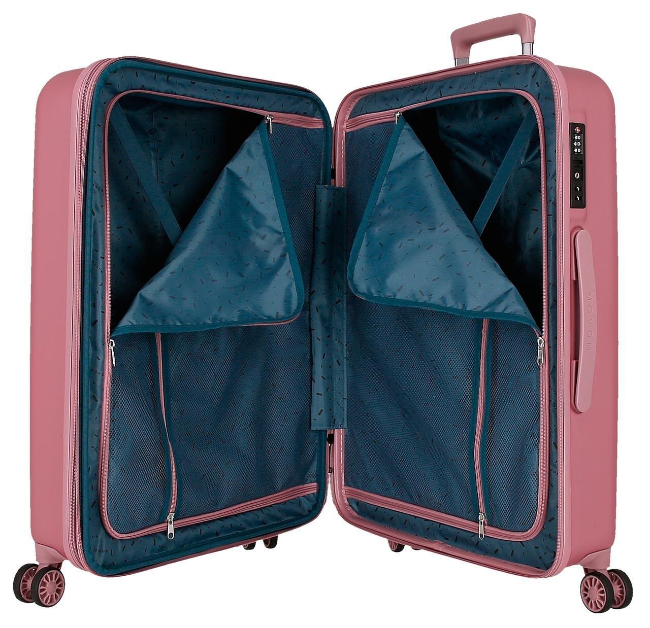 Valise moyenne Disney Minnie Love ABS avec une capacité de 84,24L Rose 3/4