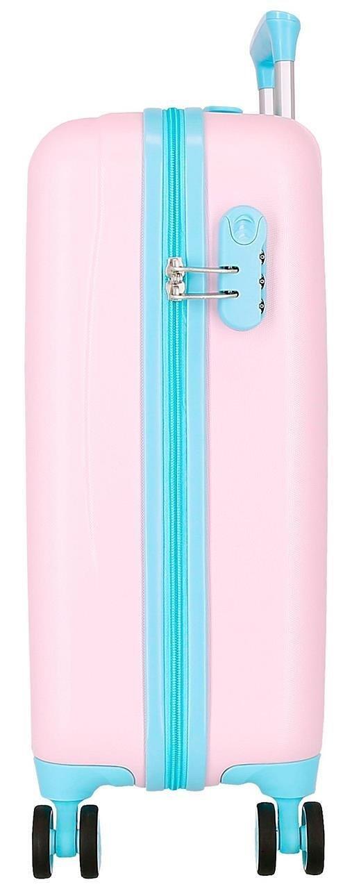 Maleta de cabina Disney Stitch inthe world ABS con capacidad de 34L Rosa 4/4