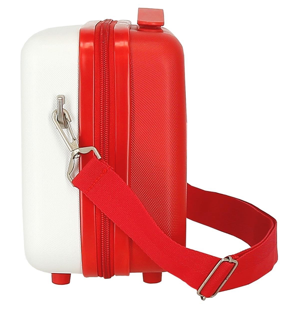 Necessaire Disney Mickey Vermelho ABS com capacidade de 9L Branco 2/4