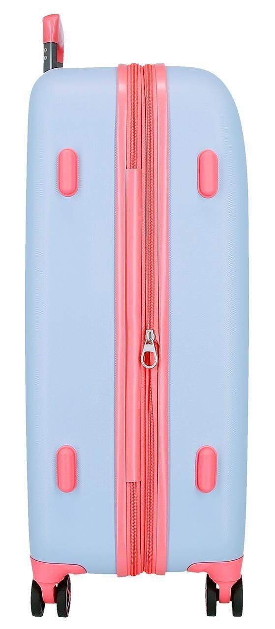 Mala média ABS Disney Mickey Crazy trip com capacidade de 74,36L Azul 2/4