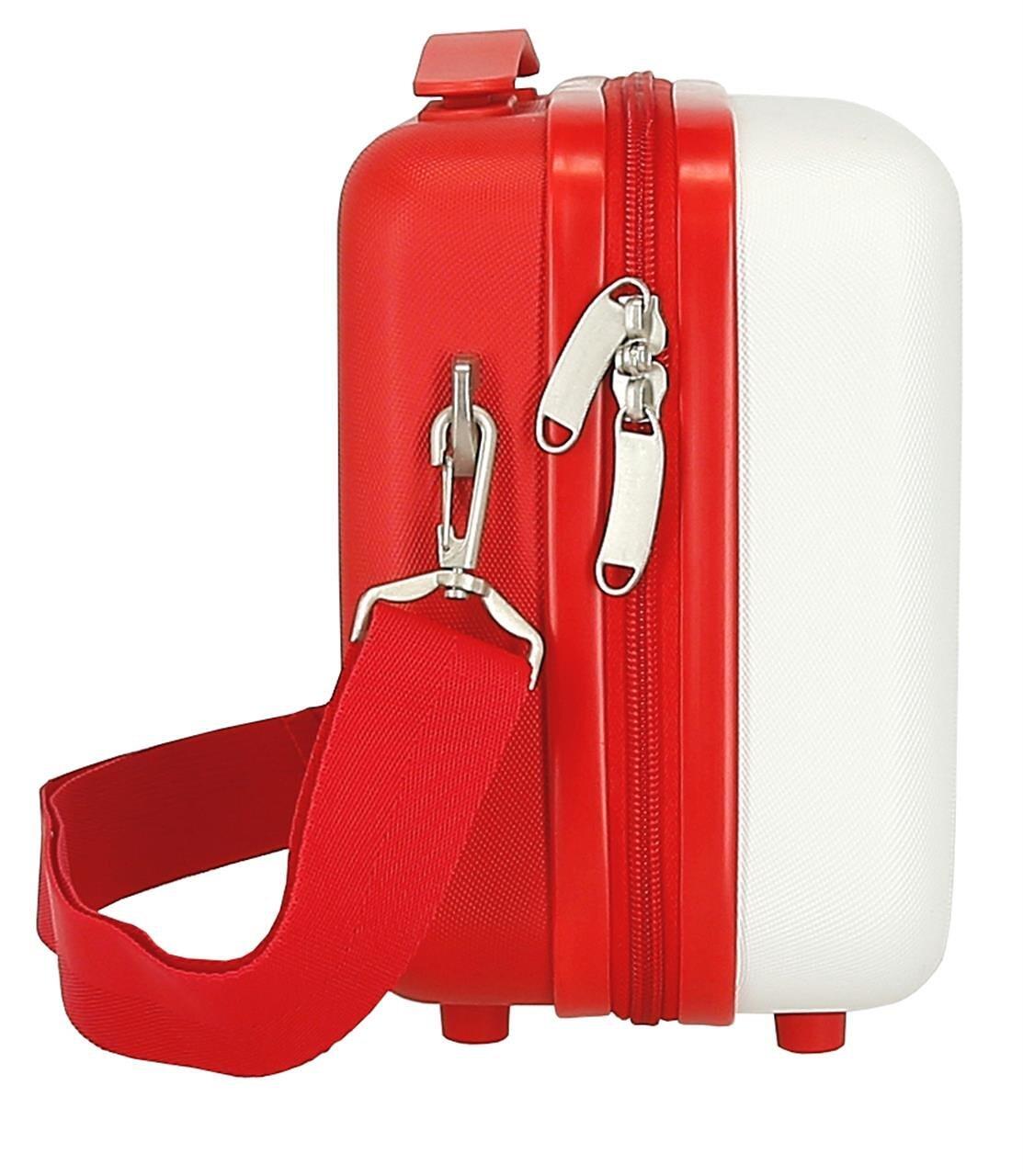Necessaire Disney Mickey Vermelho ABS com capacidade de 9L Branco 4/4