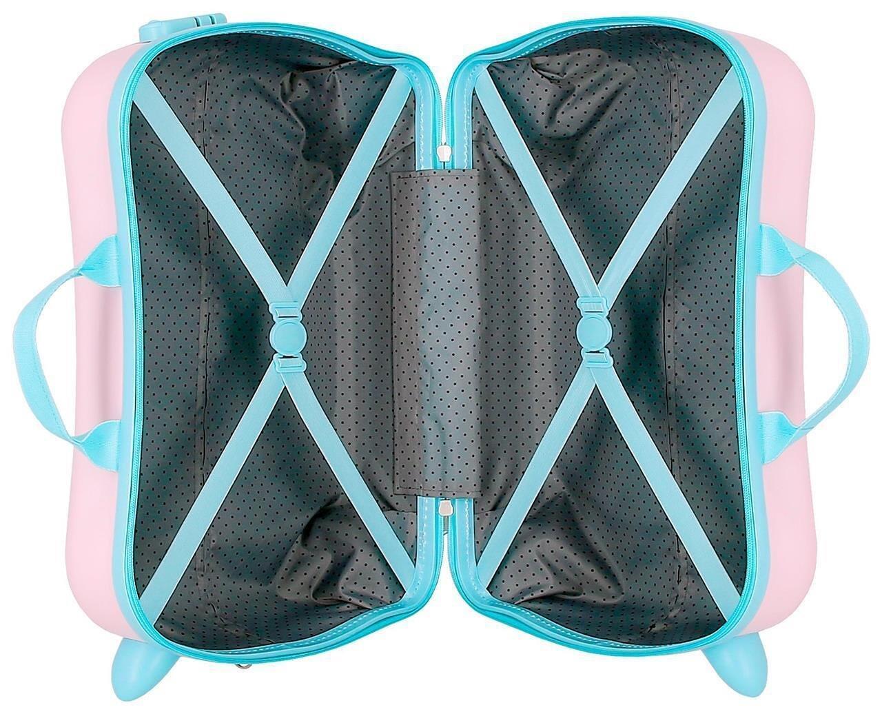 Maleta Infantil Disney Stitch inthe world ABS con capacidad de 34L Rosa 3/4