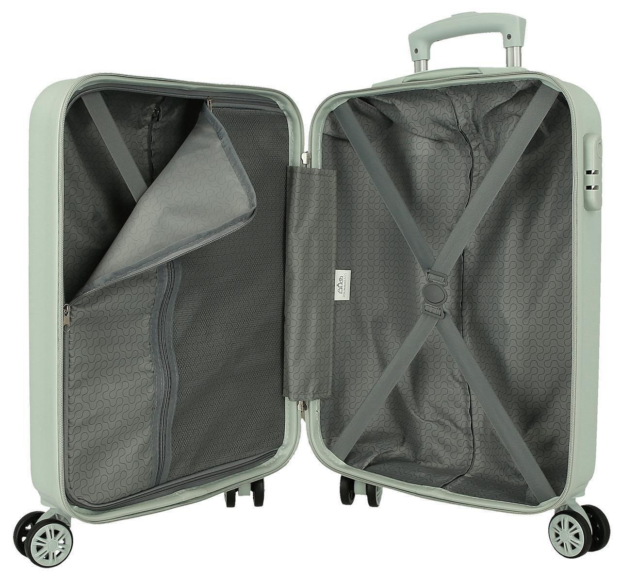 Mala de cabine Disney Mickey Mountains ABS com capacidade de 34L Mint 3/4