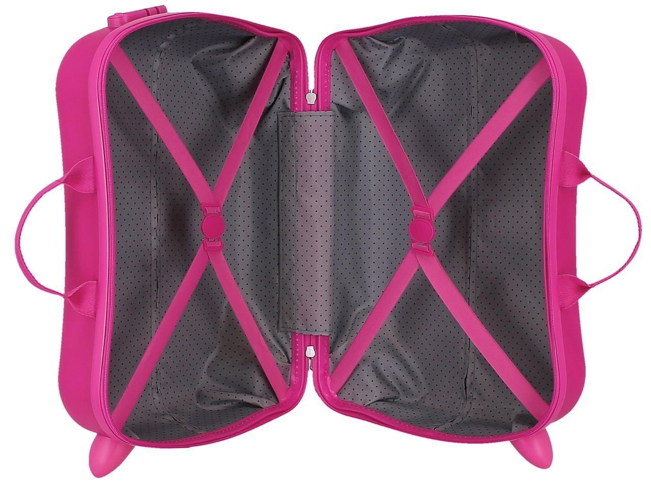 Valigia per bambini Sanrio Kuromi Around the world ABS con capacità 34L Fucsia 3/4