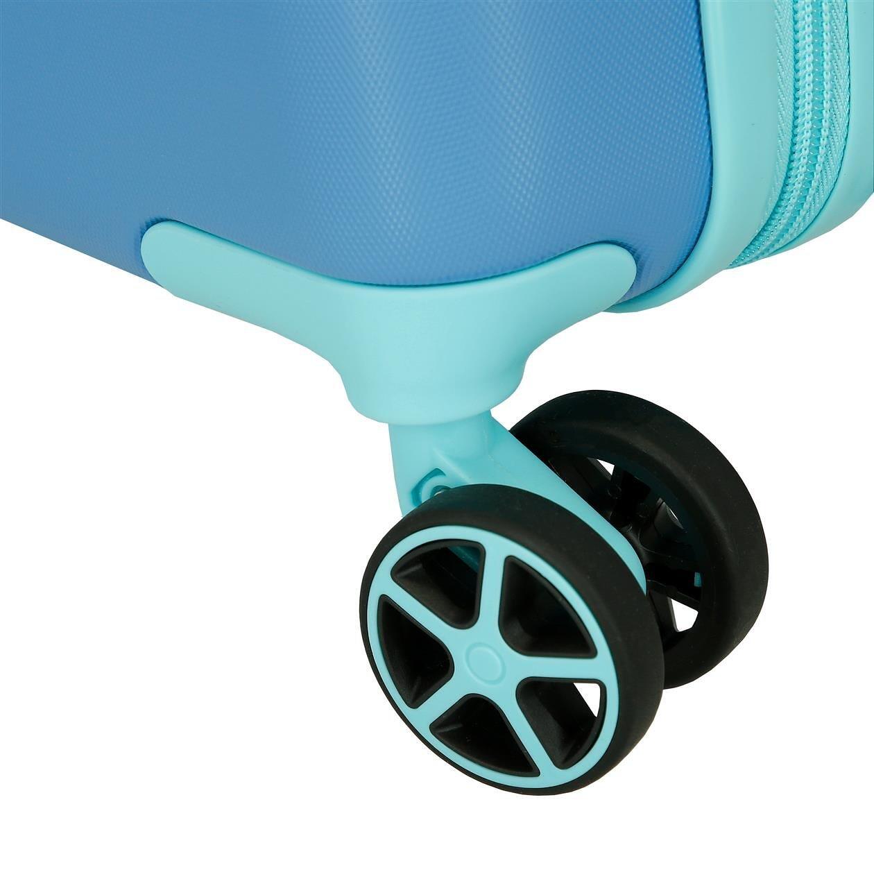 Mala média Disney Travelling com ponto ABS com capacidade de 68,64L Azulon 4/4