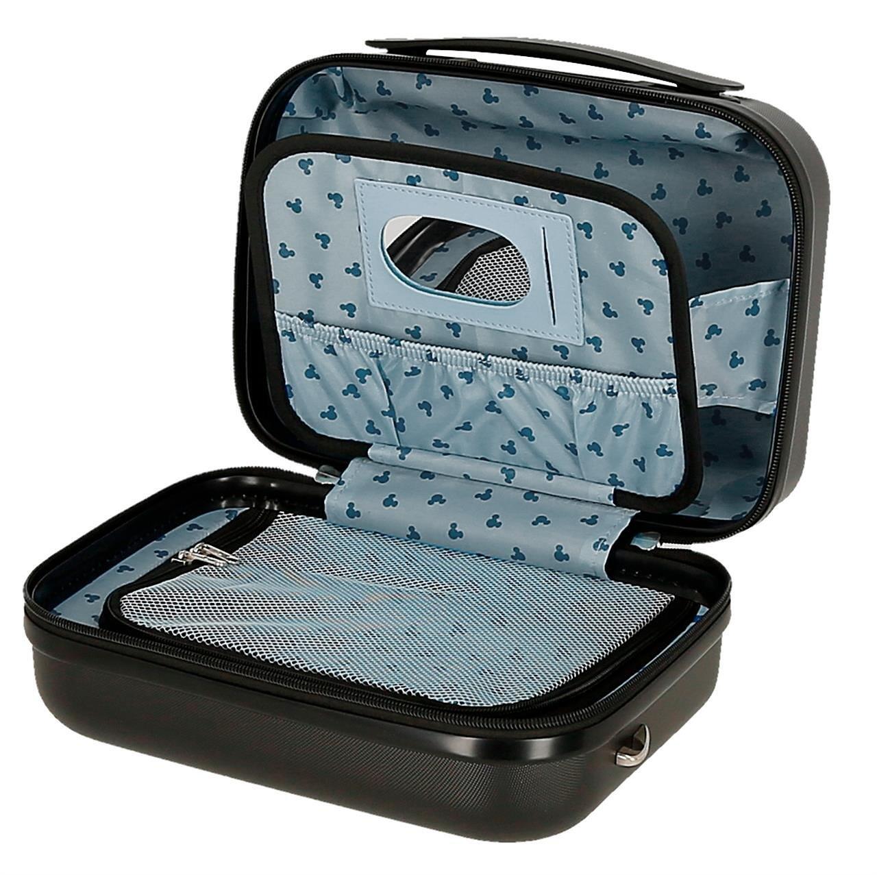 Trousse de toilette ABS Disney Mickey Good trip avec une capacité de 9L Noir 3/4
