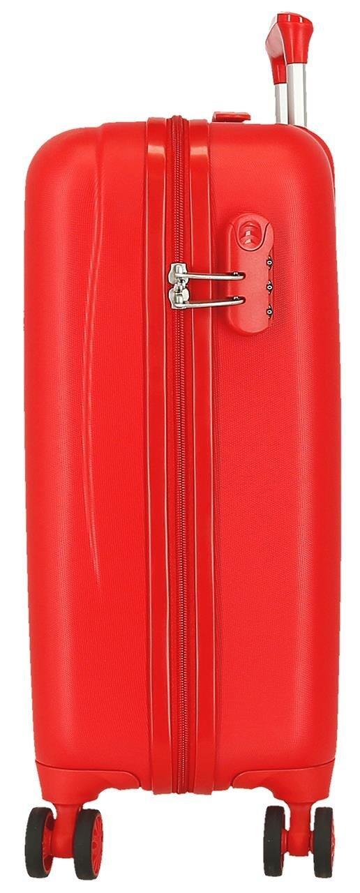 Mala de cabine Disney Mickey Mountains ABS com capacidade de 33L Vermelho 4/4