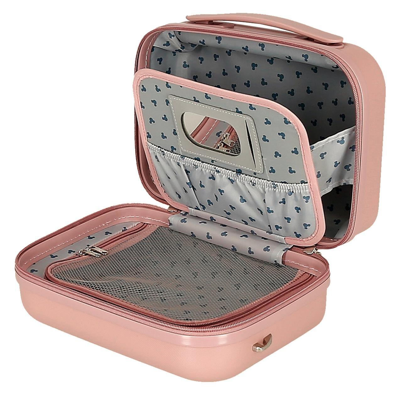 Bolsa de higiene pessoal Disney Mickey Good trip ABS com capacidade de 9L Nude 3/4