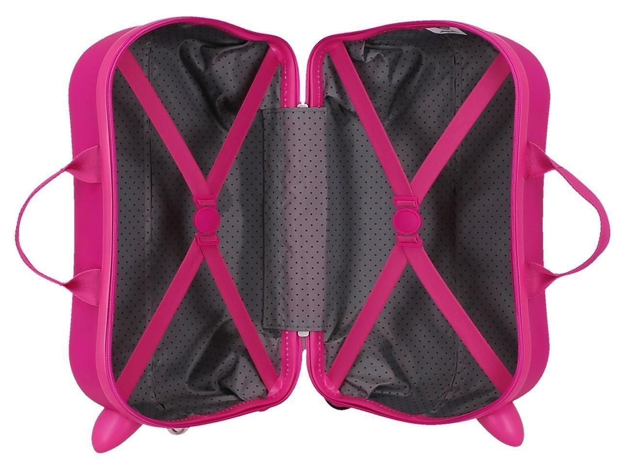 Valise enfant Disney Minnie Confort zone ABS avec une capacité de 28L Fushia 3/4