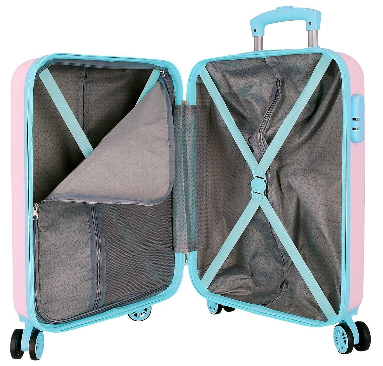 Maleta de cabina Sanrio Kuromi Current Mood ABS con capacidad de 41,8L Rosa 3/4