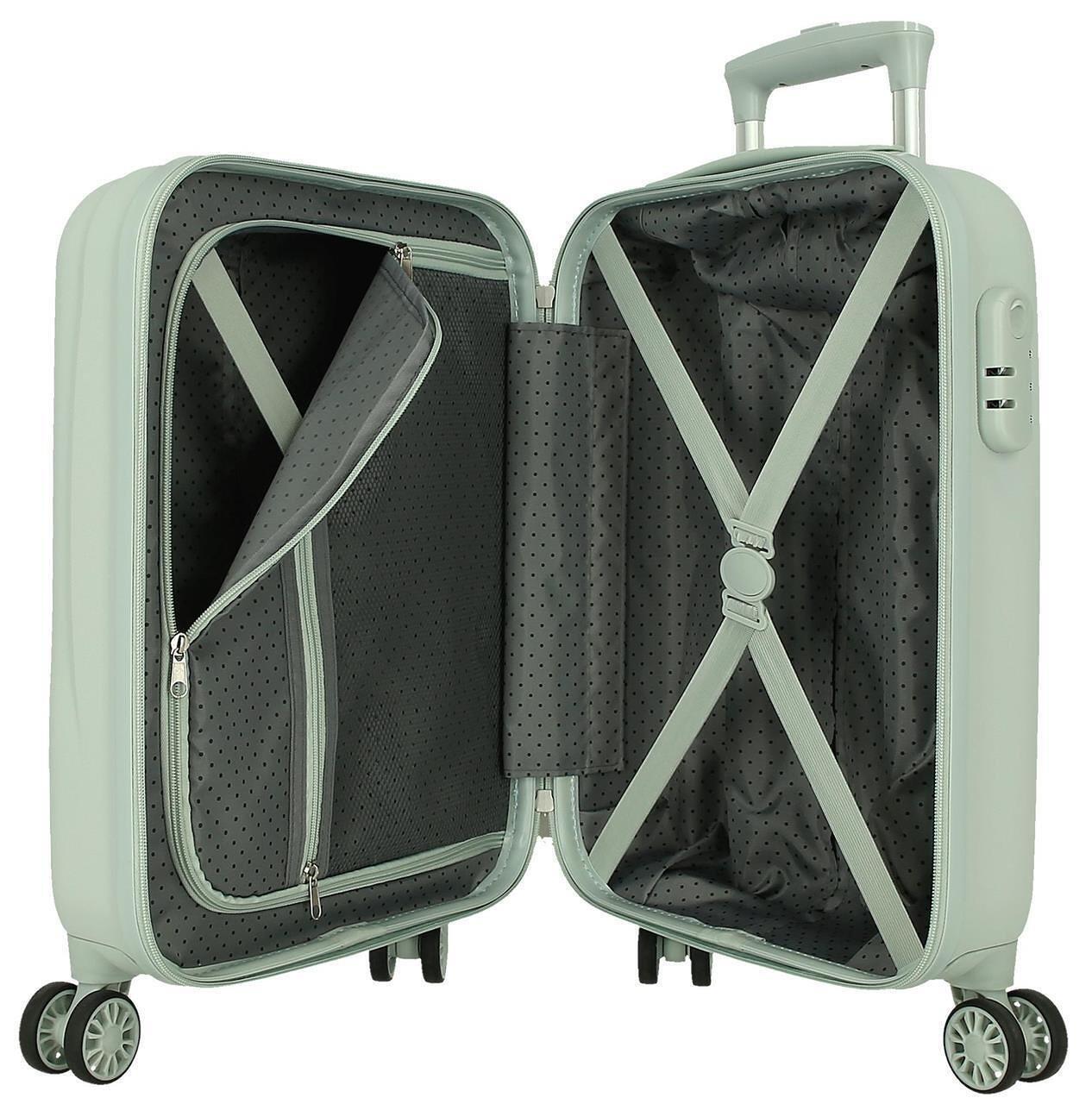 Mala de cabine Disney Mickey Mountains ABS com capacidade de 28,4L Mint 3/4
