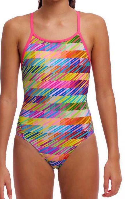 Strój kąpielowy jednoczęściowy FUNKITA Static Stack - dziewczęcy