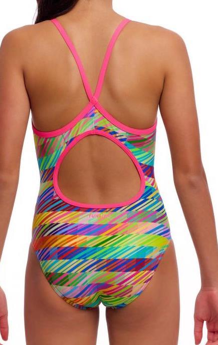 Strój kąpielowy jednoczęściowy FUNKITA Static Stack - dziewczęcy