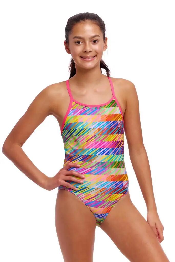 Strój kąpielowy jednoczęściowy FUNKITA Static Stack - dziewczęcy 5/7