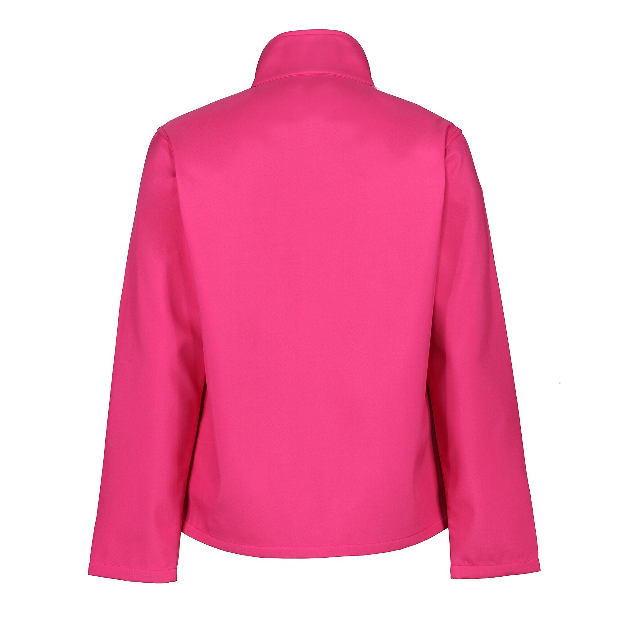 Mens Ablaze Printable Softshell Jacket (Hot Pink/Black) 2/4