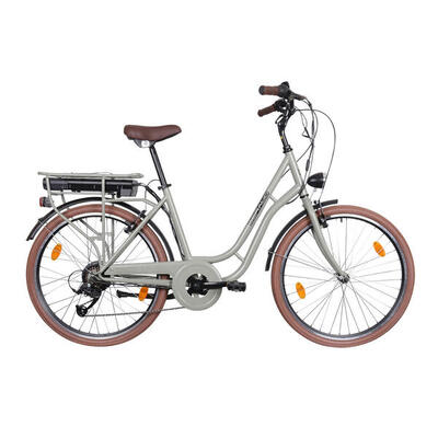 Villette vintage retro elektrische fiets blauw