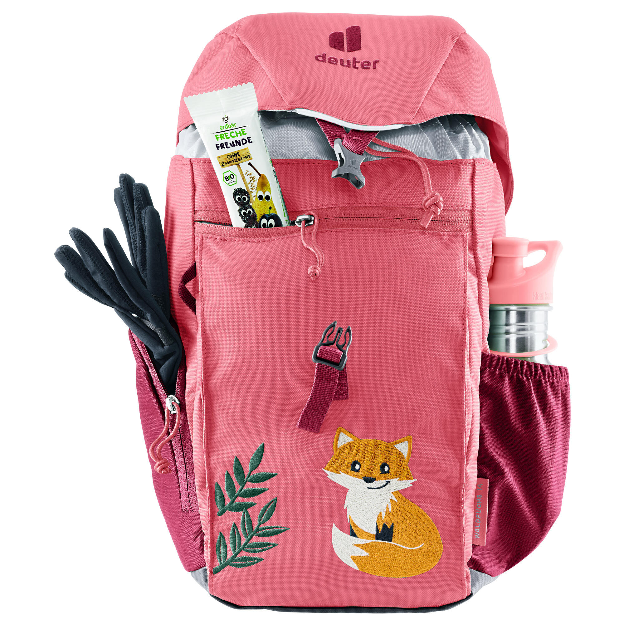 Sac à dos maternelle unisexe - waldfuchs 14 - dahlia-raspberry 11/13