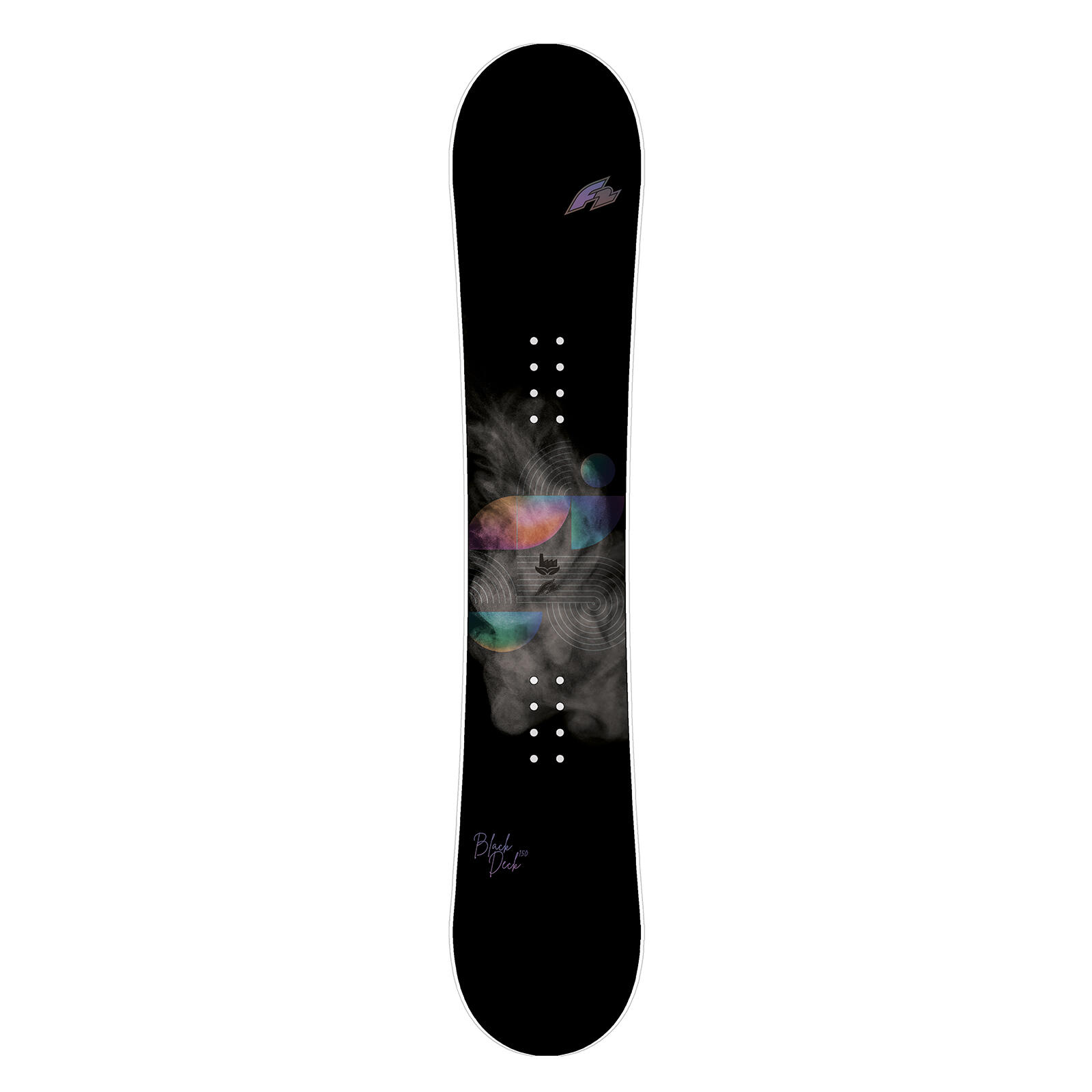 F2  Damen Snowboard Black Deck Freeride/Freestyle 139cm Schwarz 2/3