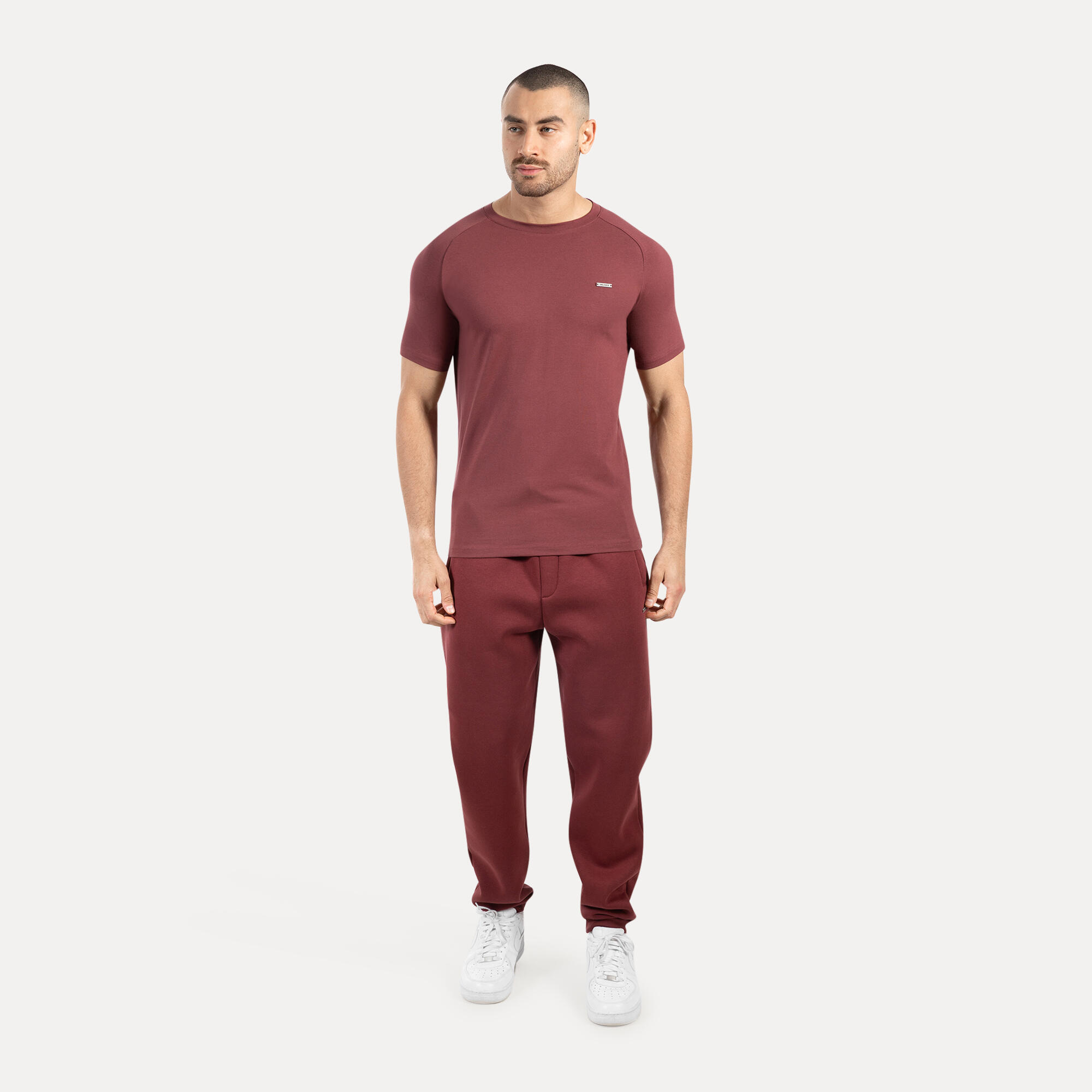 Herren T-Shirt Thilo Bordeaux 3/5