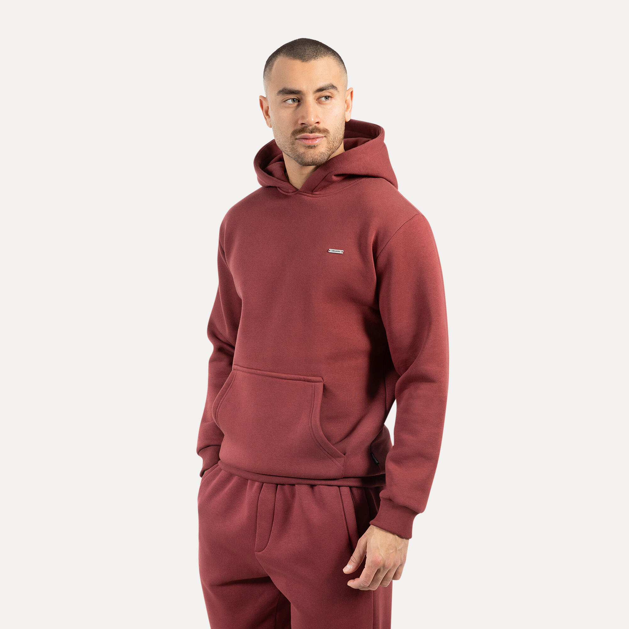 Herren Hoodie Ilyas Bordeaux 2/5