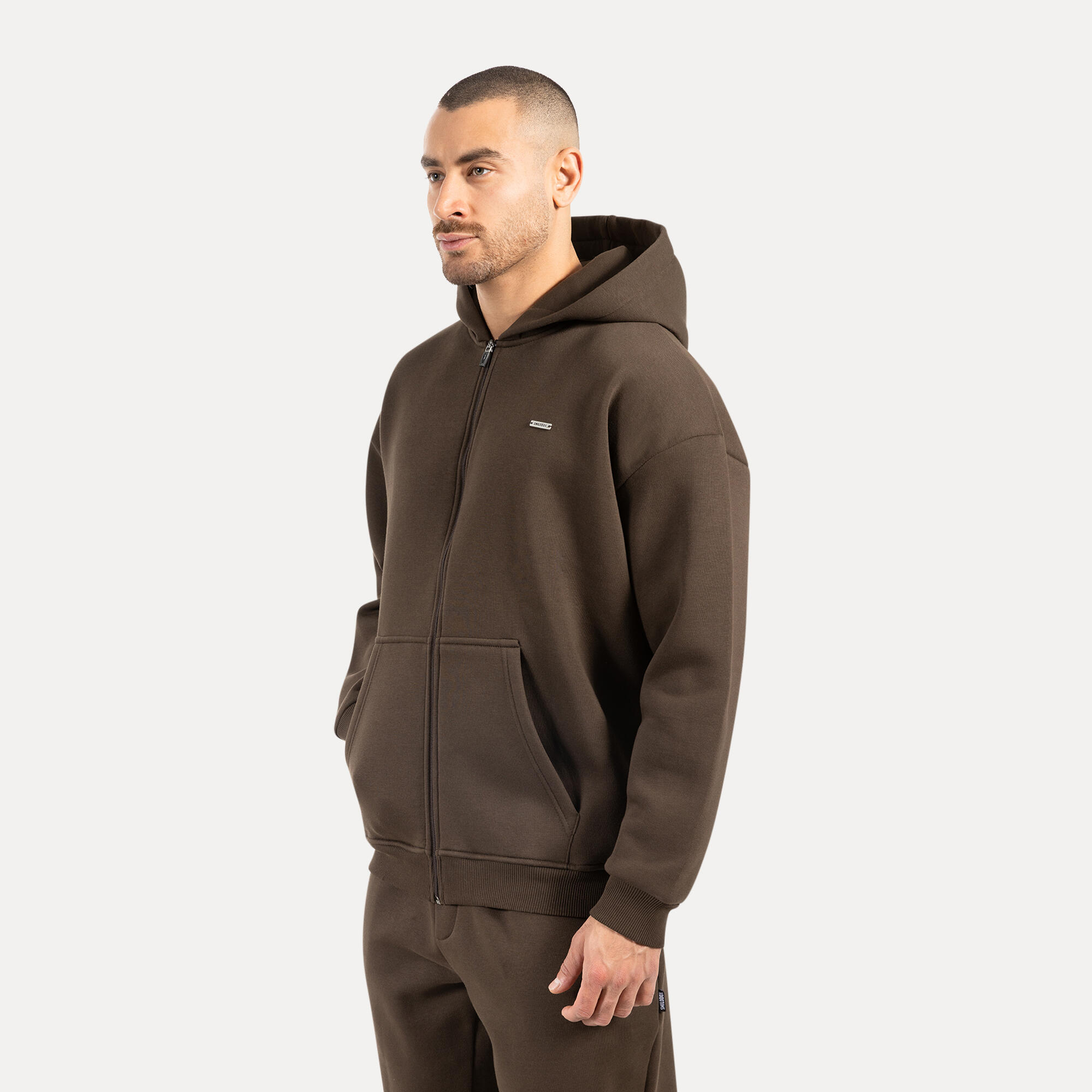 Herren Zip Hoodie Cedrik Braun 2/5