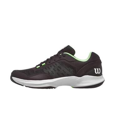 Zapatillas de pádel Wilson Hurakn Pro V2 Black/Geco blanco/verde