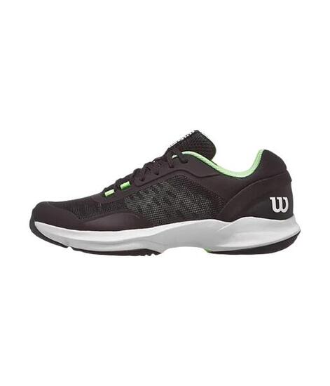 Zapatillas de pádel Wilson Hurakn Pro V2 Black/Geco blanco/verde