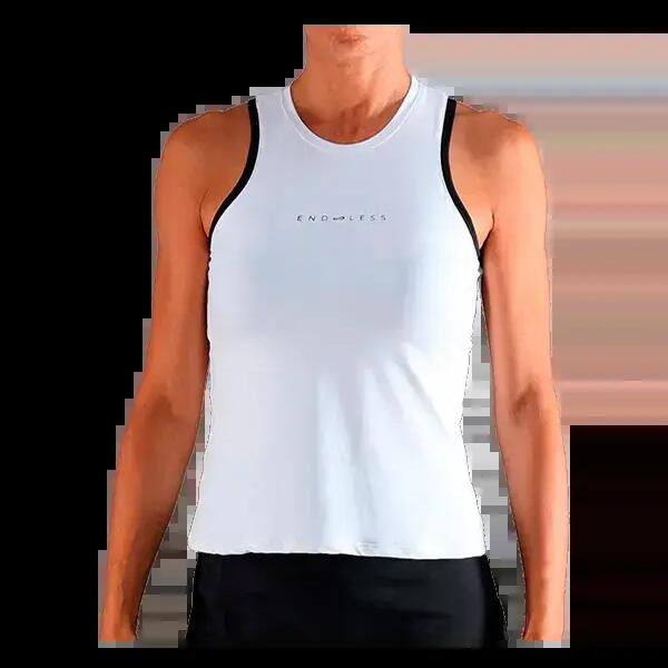Endless Essential white t-shirt, short sleeve, crew neck.