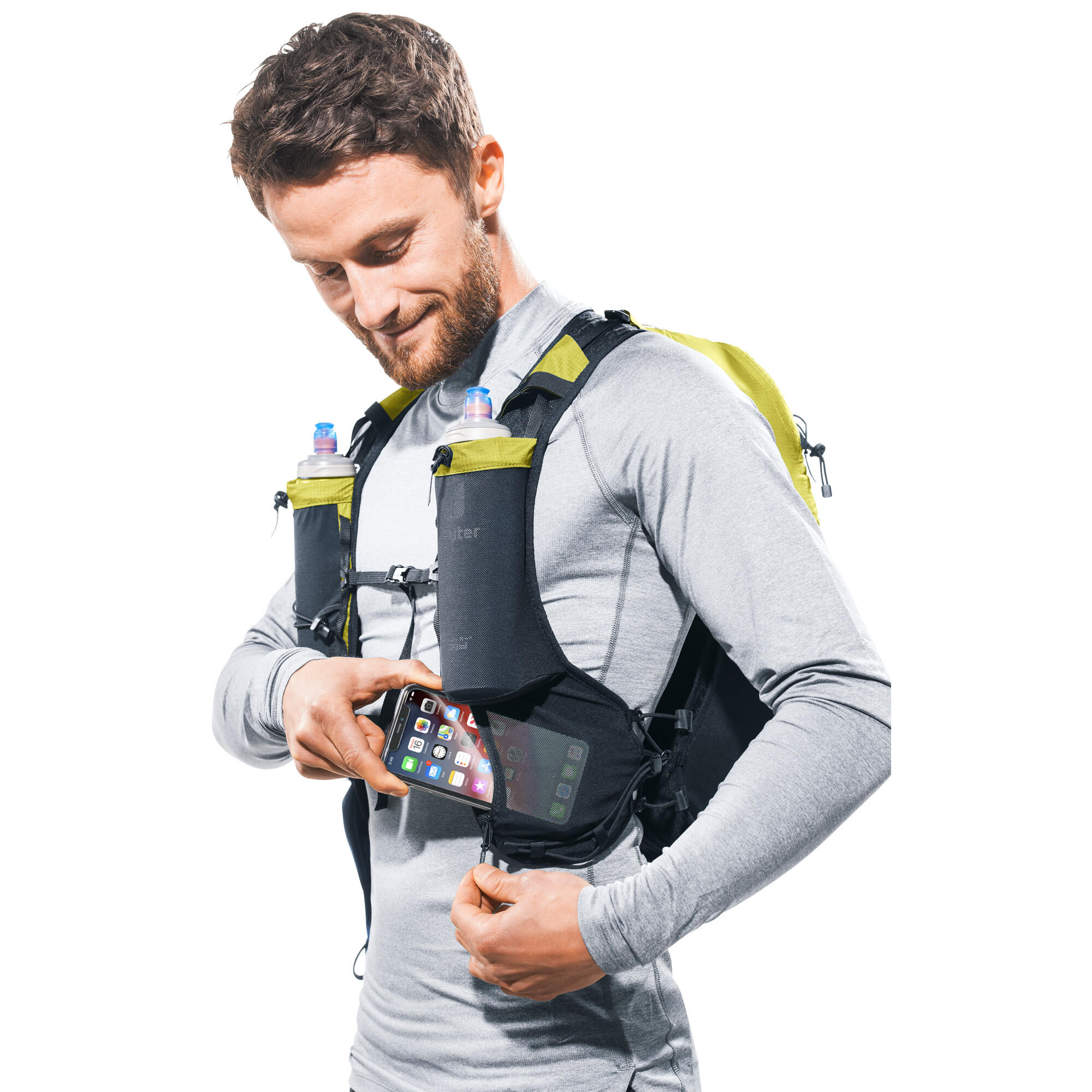 Sac à dos trail Deuter Ascender 13 L Sprout léger, réglable 10/11