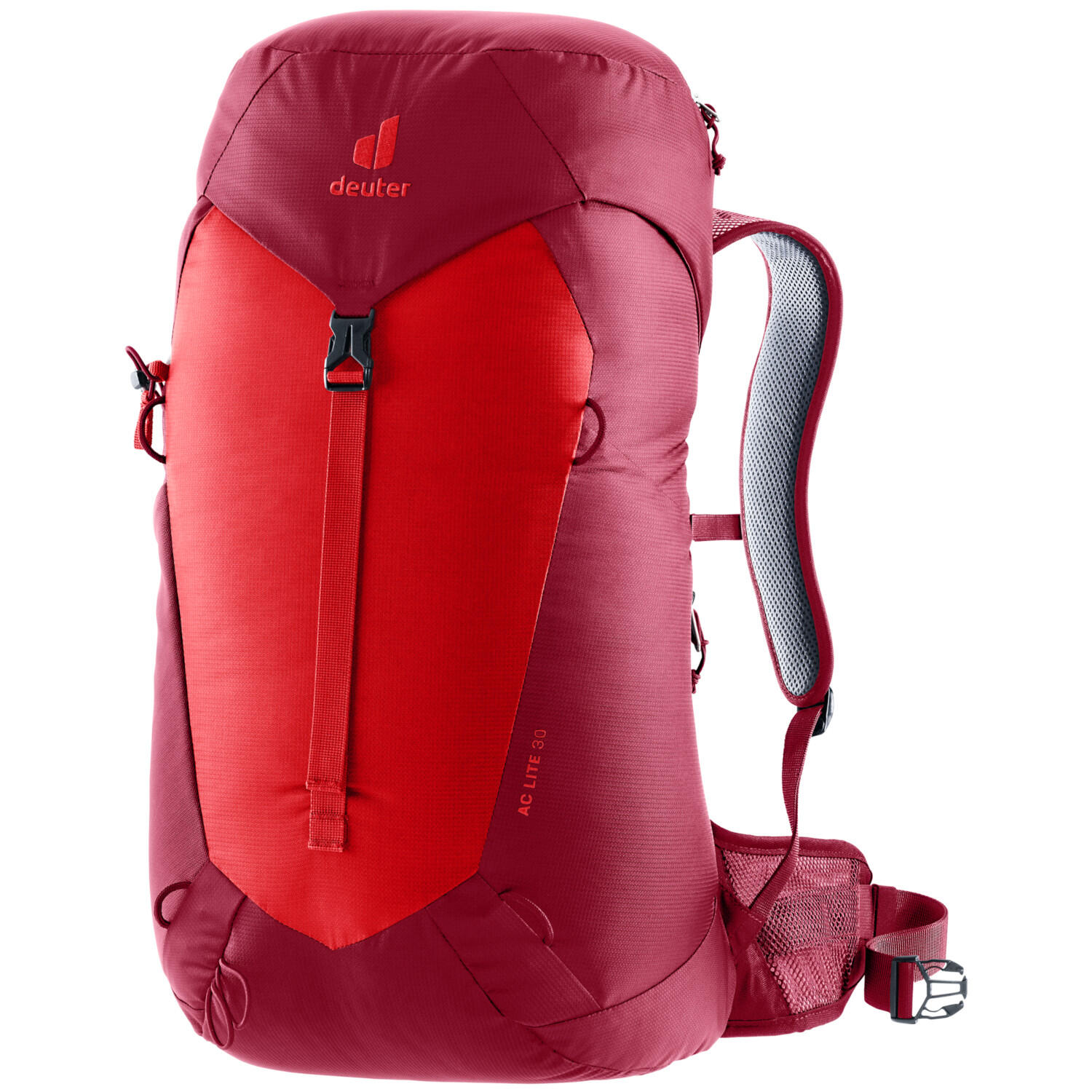 Deuter - Sac À Dos Deuter Ac Lite 30 L, Tissu Recyclé, Aircomfort, Housse Pluie Amovible - Sac À Dos - Rouge - Decathlon