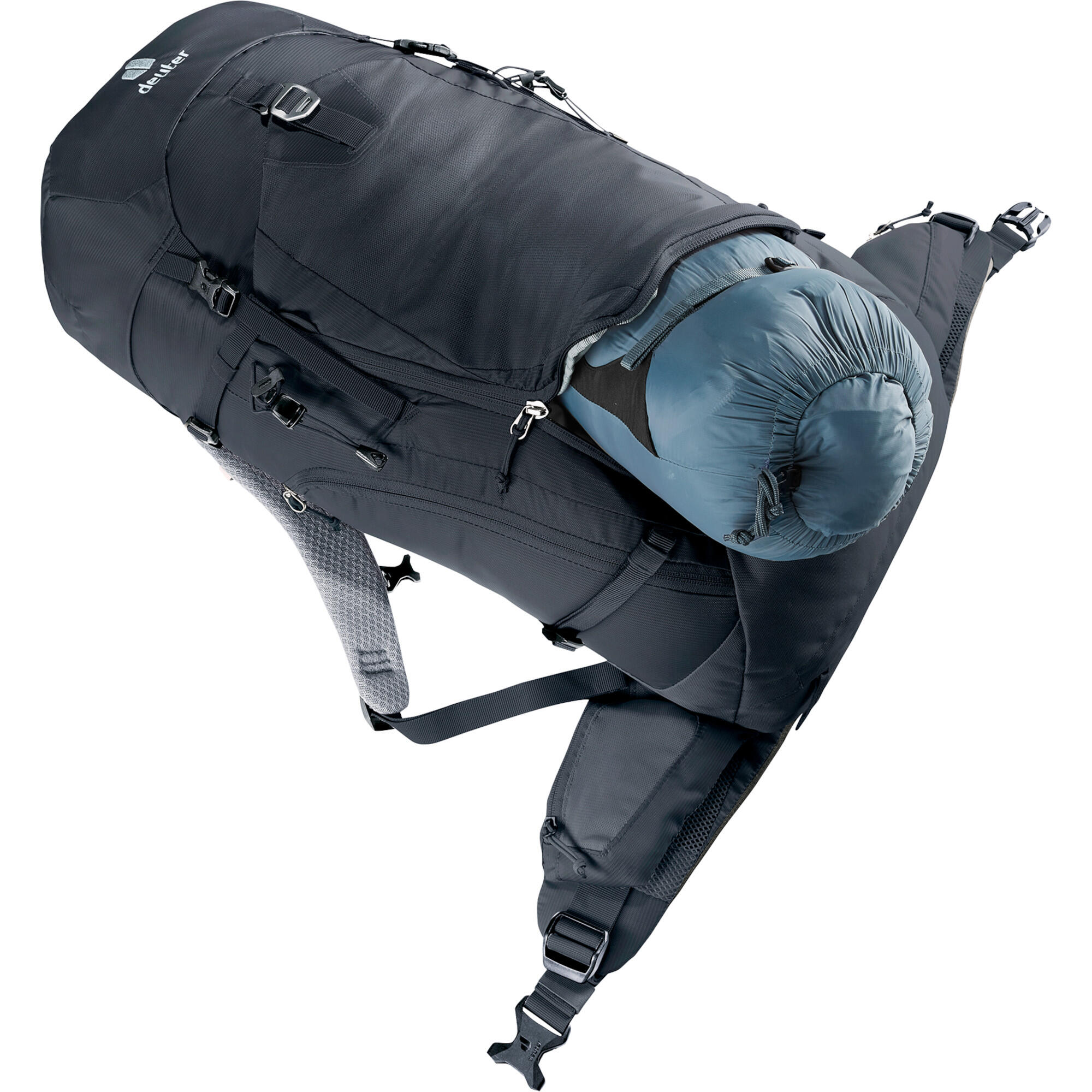 Mochila Deuter Trail Pro 34 SL mujer 34 L negra Airstripes materiales reciclados 6/7