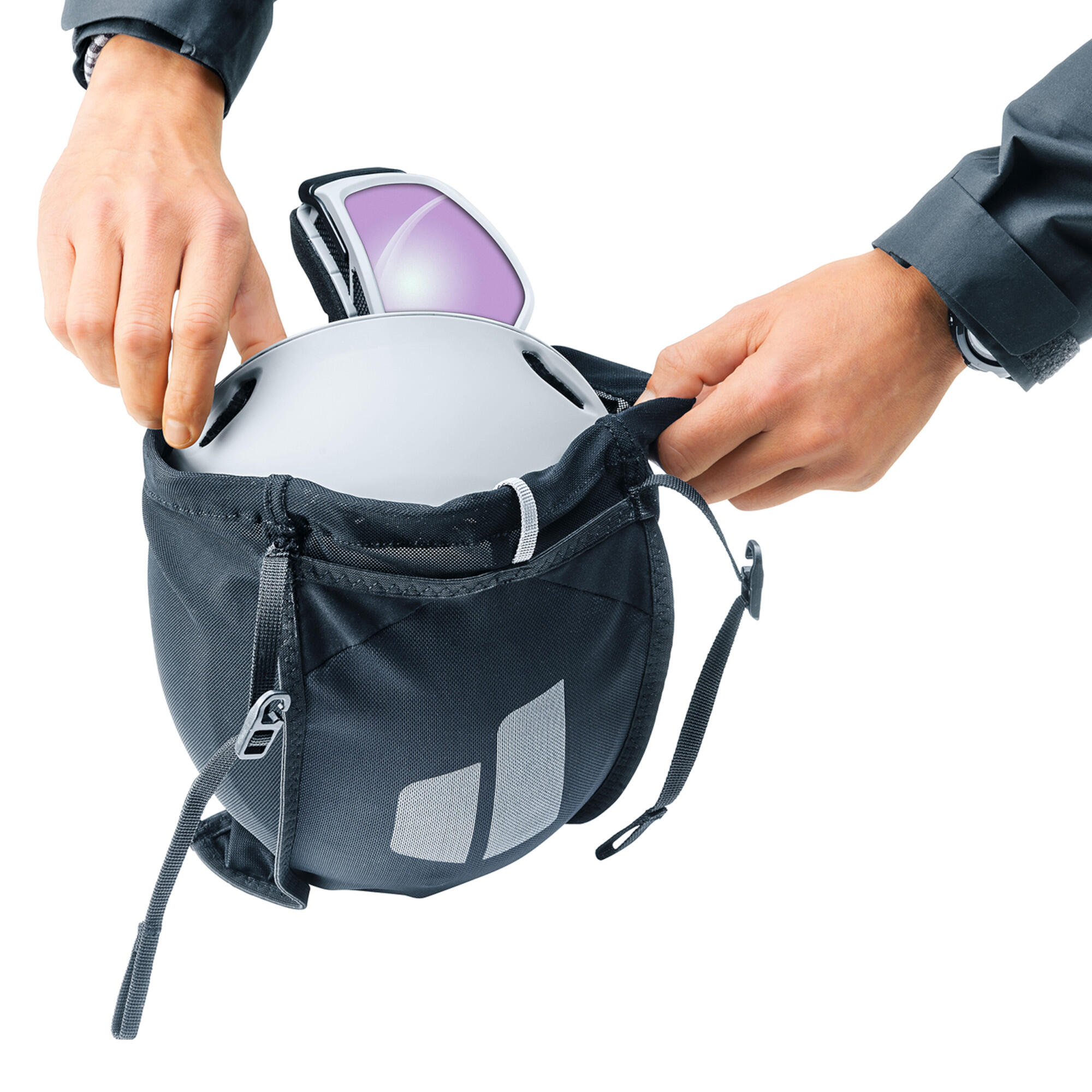 Siatka na kask Deuter Helmet Bag - black 4/4