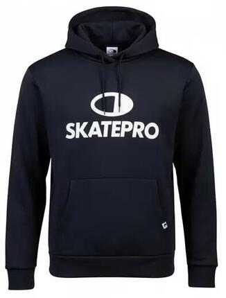 SkatePro Tech Hoodie - L - Black / White