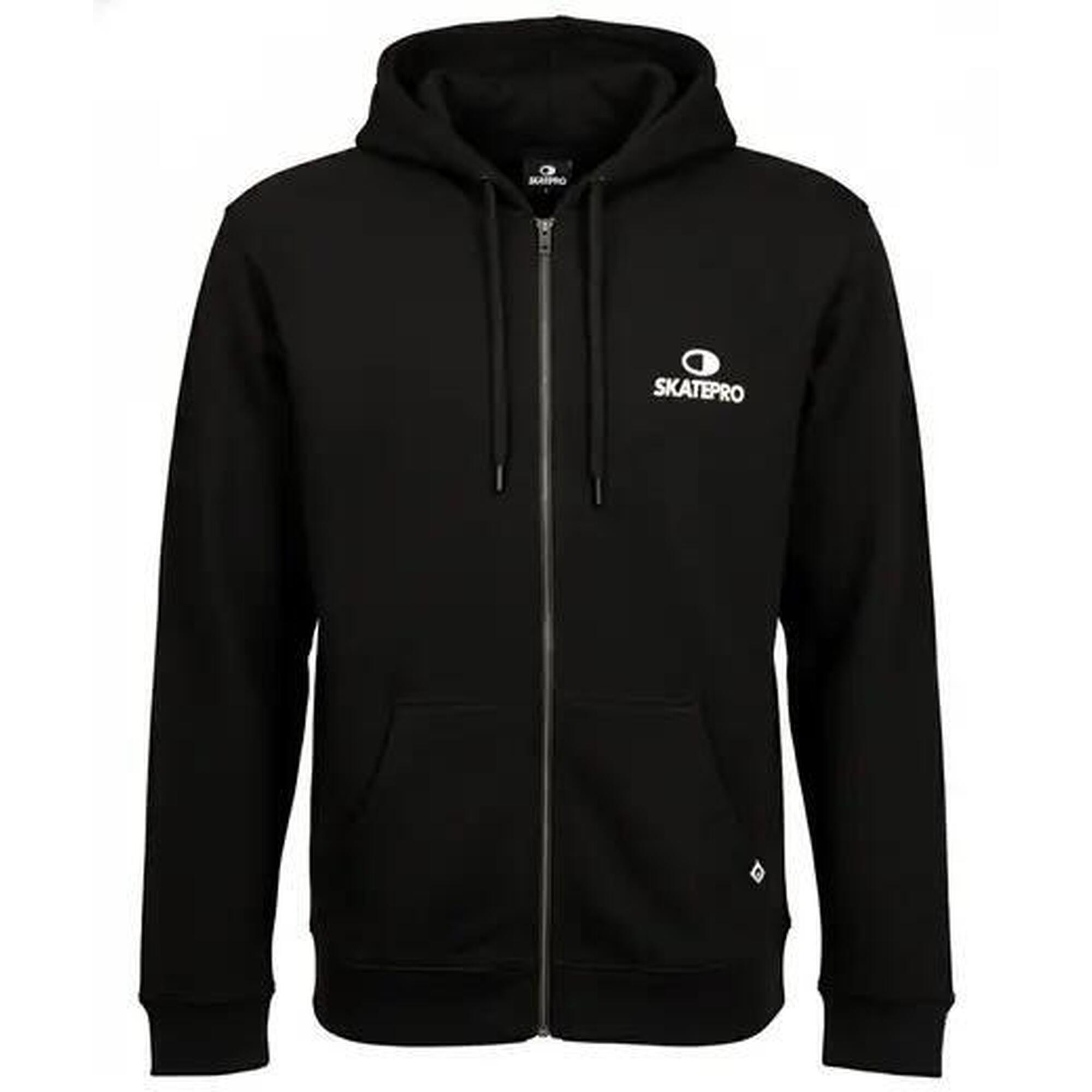 Odzież Bluza sportowa unisex SkatePro Zip Bluza z kapturem - S - Czarny