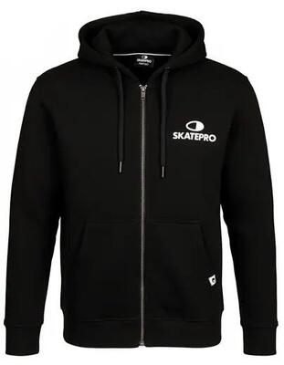 SkatePro Junior Zip Felpa con cappuccio - 146-152 - Nero