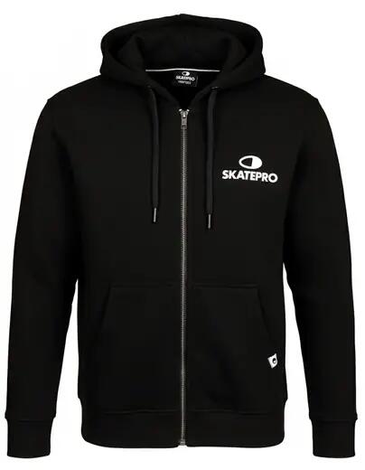 SkatePro Junior Zip Felpa con cappuccio - 146-152 - Nero
