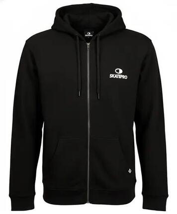 SkatePro Zip Hoodie - L - Schwarz