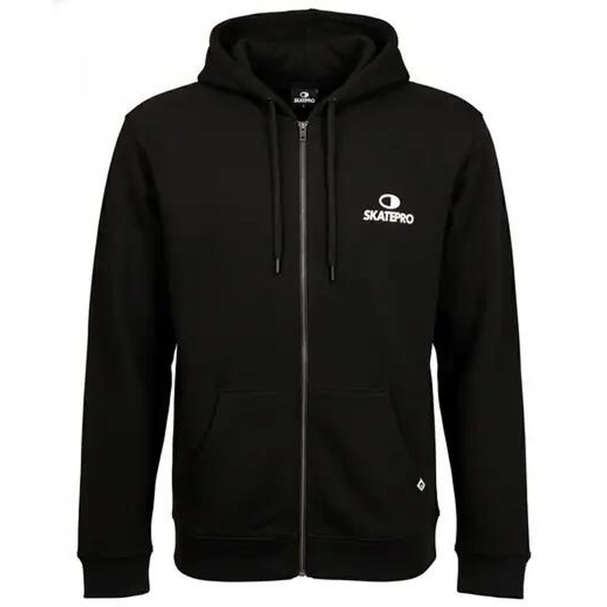 Odzież Bluza sportowa unisex SkatePro Zip Bluza z kapturem - XL - Czarny