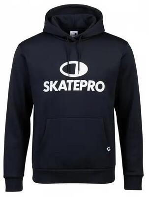 Skatepro tech hoodie - l - black / white