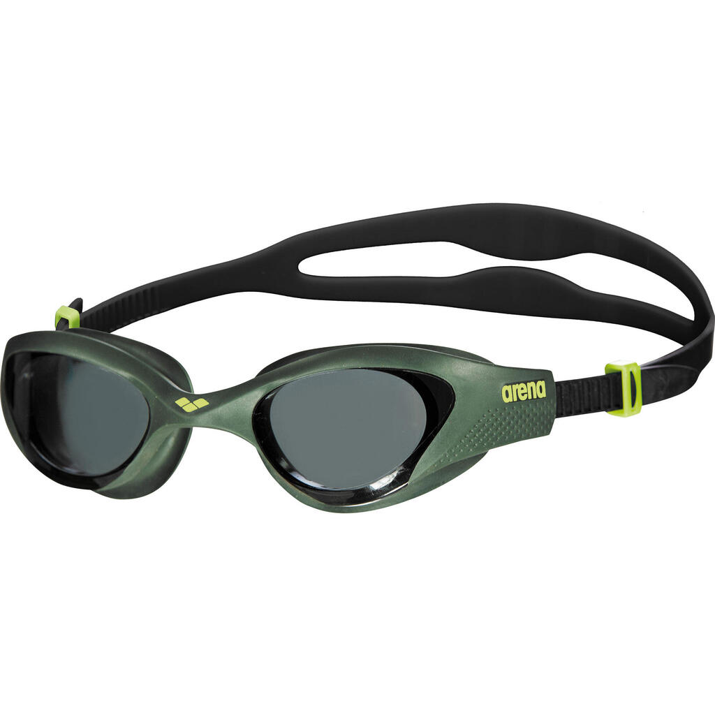 ARENA The One Goggles - Smoke/Green/Black, Anti-Fog Panoramic Lens