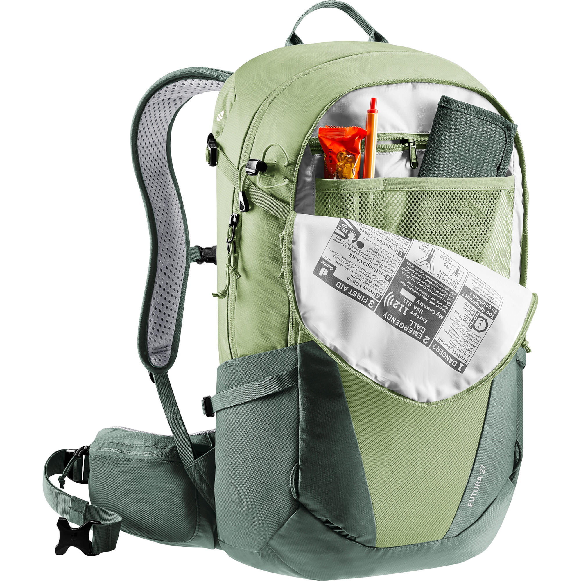 Sac à dos Deuter Futura 27 L Aircomfort ventilé + housse pluie 7/7
