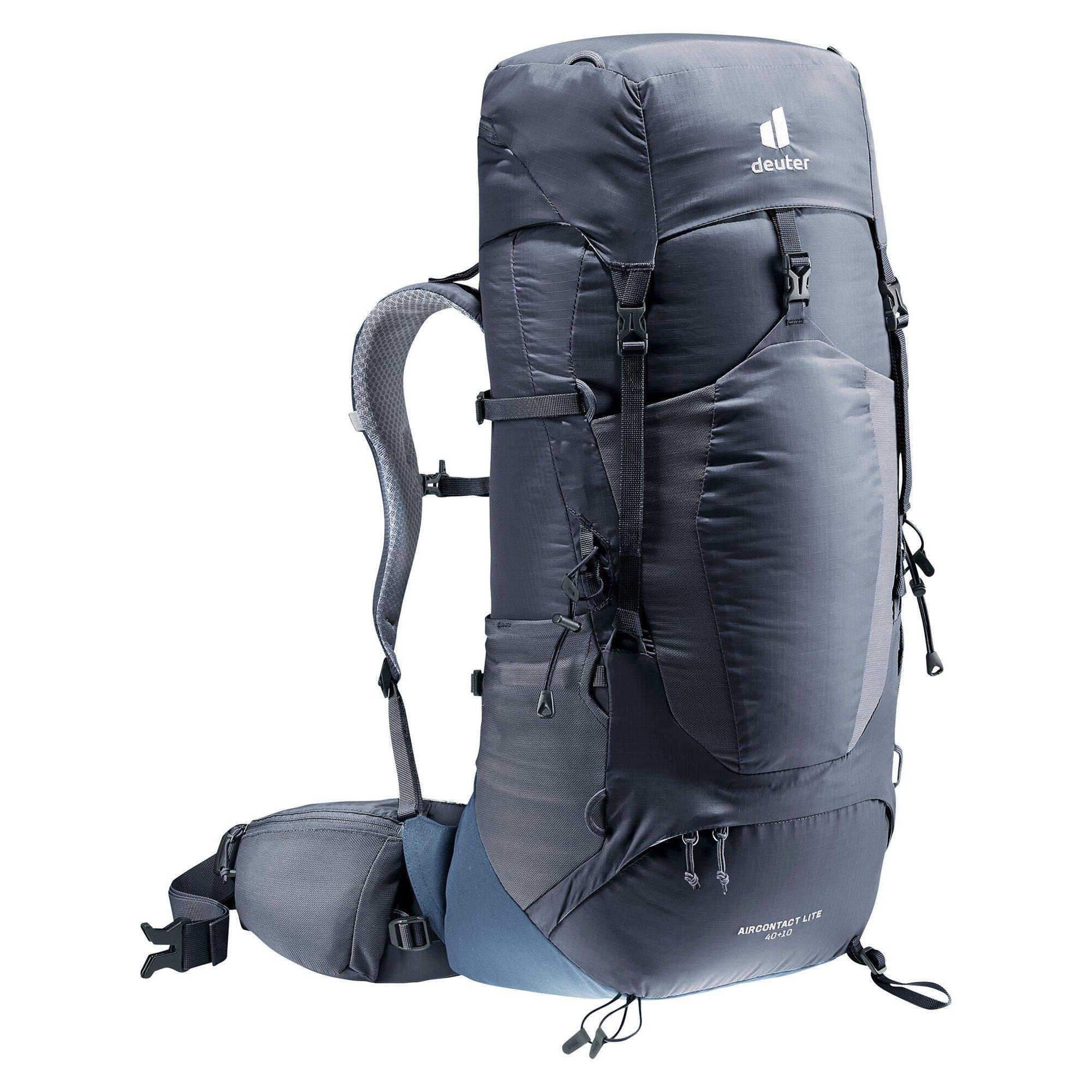 Deuter - Sac À Dos Deuter Aircontact Lite 40+10 L Noir Marine Léger Ventilé Résistant - Sac À Dos - Bleu|noir - 50 L - Decathlon