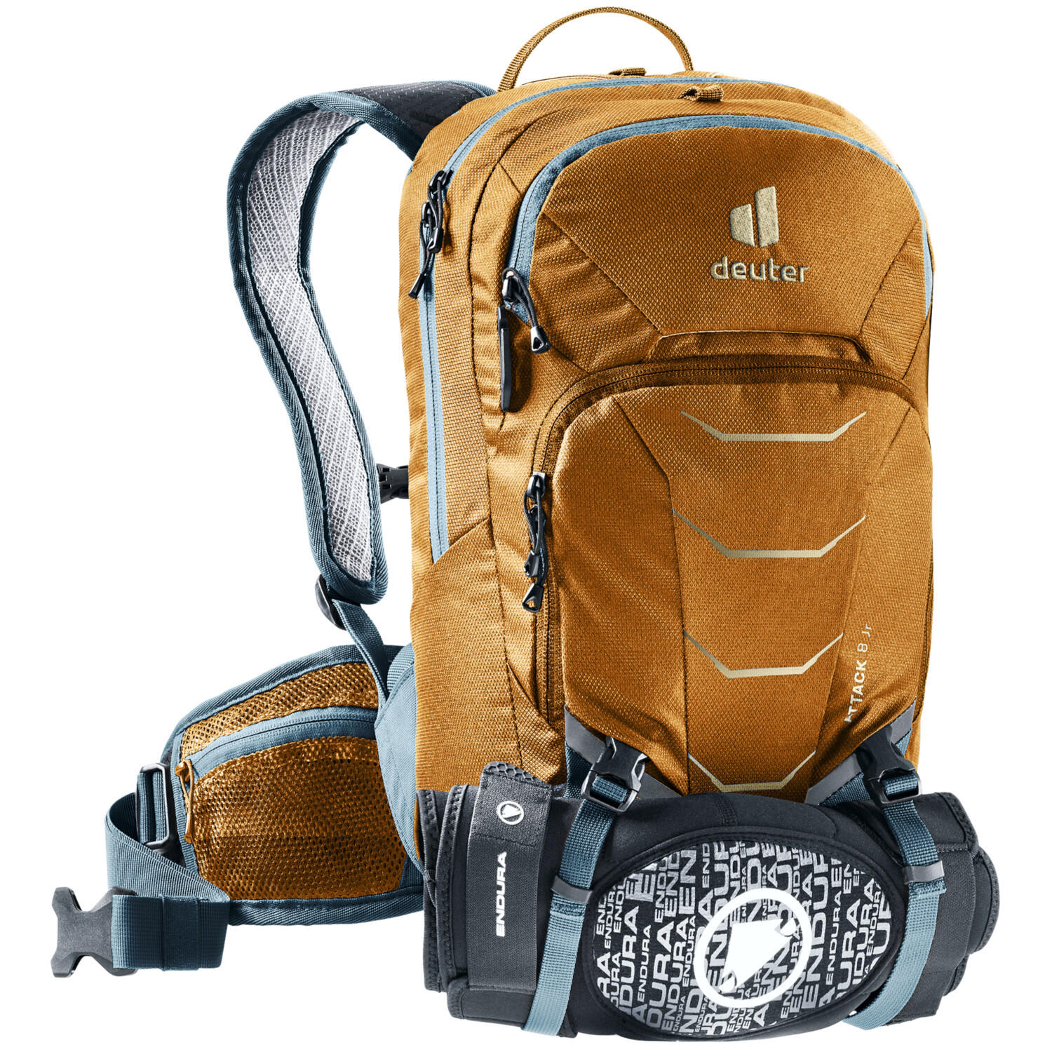 Plecak rowerowy Deuter Attack 8 JR - cinnamon/atlantic 9/12