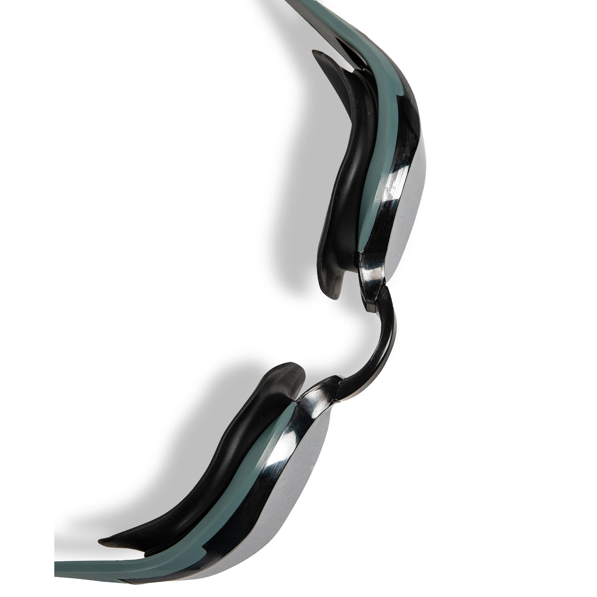Arena Cobra Edge Swipe Schwimmbrille mit verspiegelten Gläsern in Grau-Schwarz 9/12