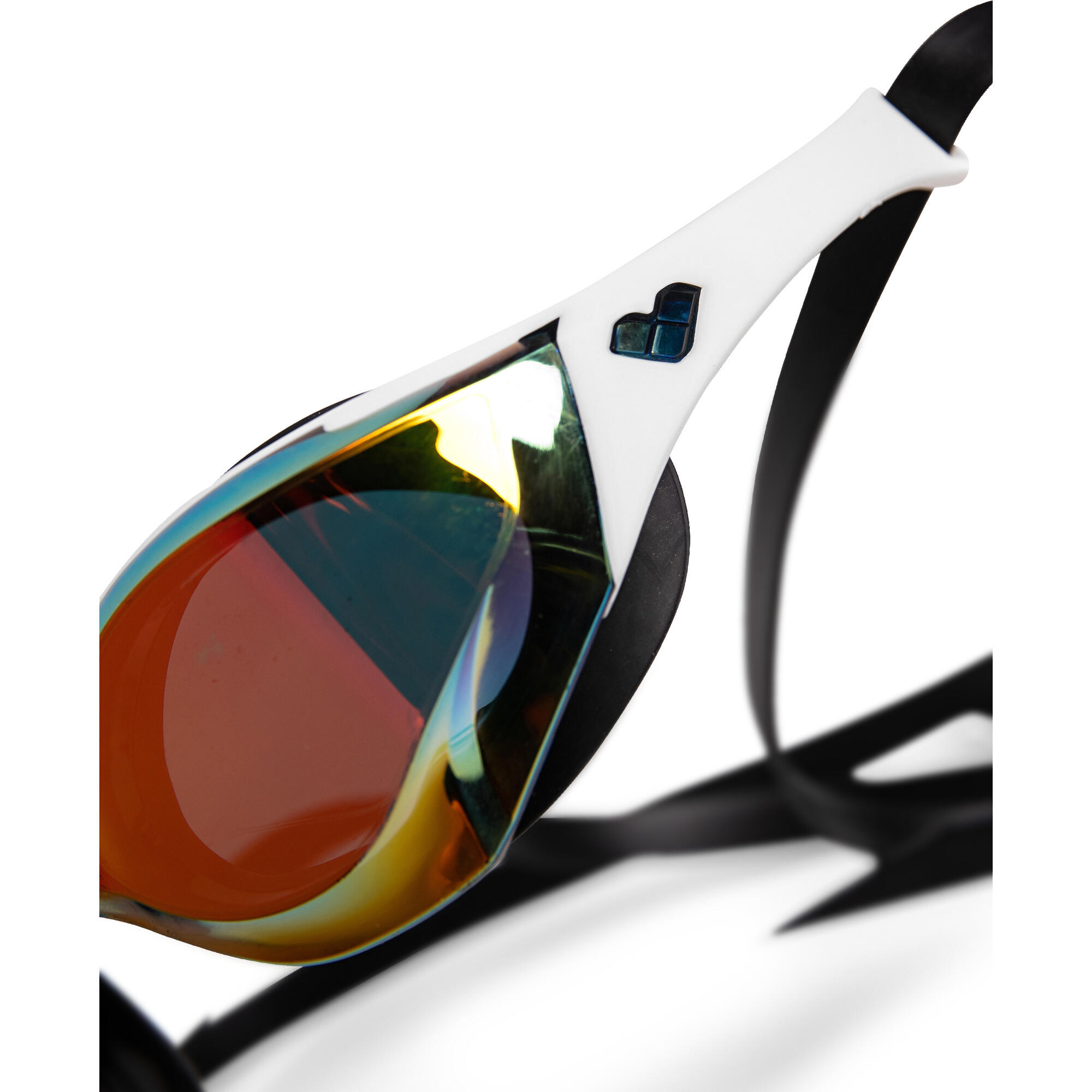 Arena Cobra Edge Swipe Mirrored Goggles Amarelo Branco Preto 9/11