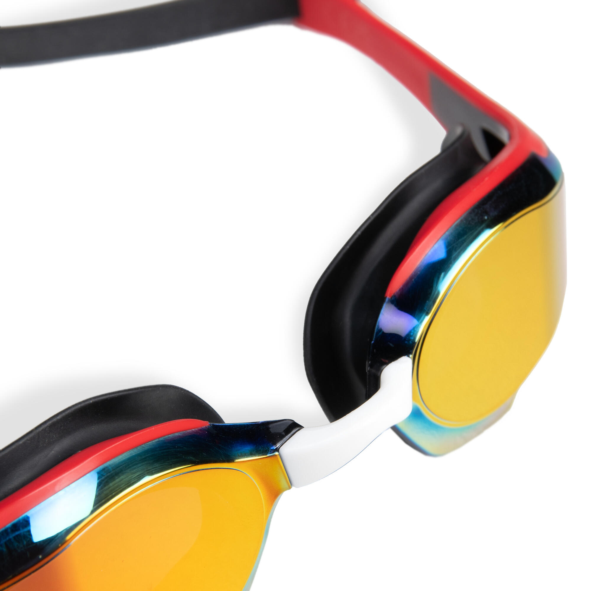 Gafas de natación Arena Cobra Edge Swipe Mirror Oro/Rojo 10/13
