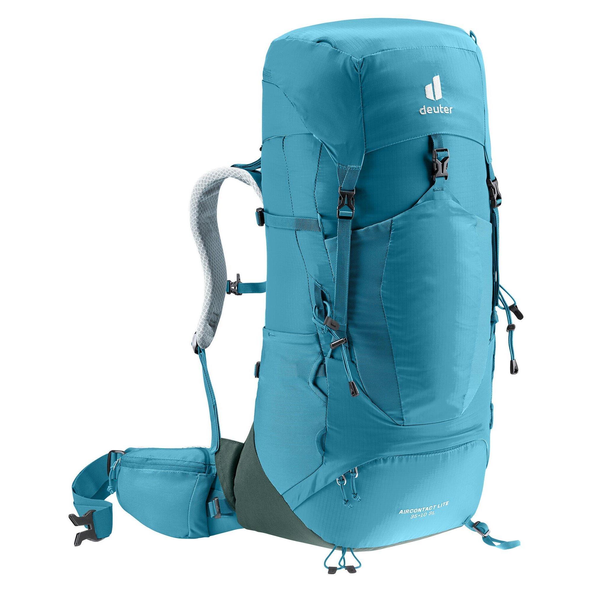 Deuter - Deuter Aircontact Lite 35+10 Sl Sac À Dos Femme 35+10 L Ventilé Déperlant - Sac À Dos - Bleu|gris - 35 L - Decathlon