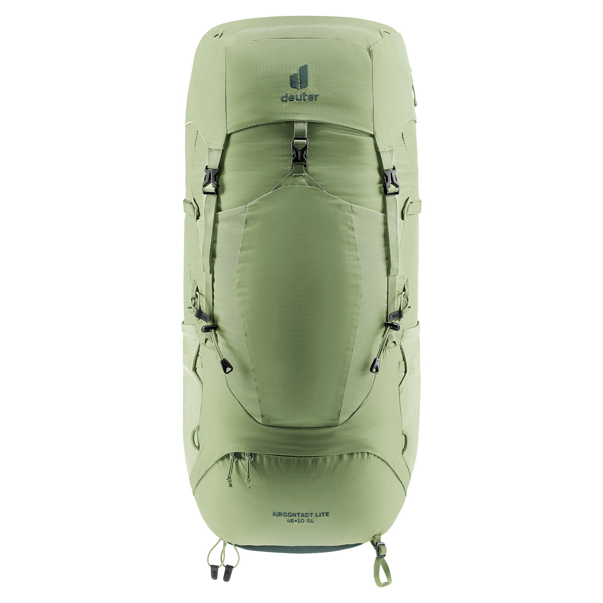 Sac à dos randonnée femme Deuter Aircontact Lite 45+10 SL vert, dos ventilé 6/7