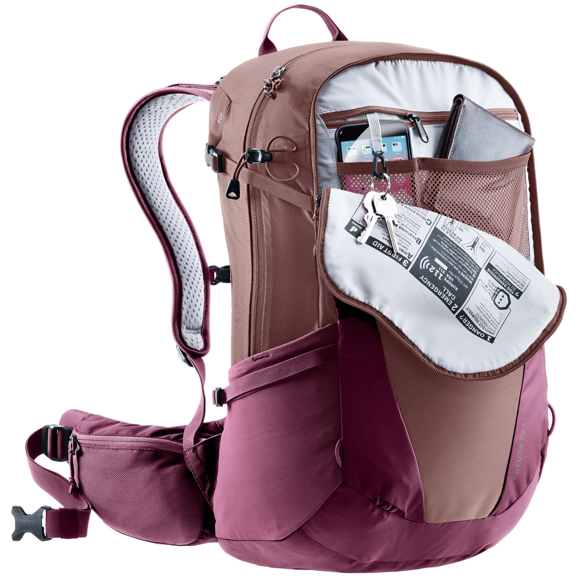 Sac à dos randonnée Deuter Futura 25 SL 25 L, Aircomfort, armature acier recyclé 6/7