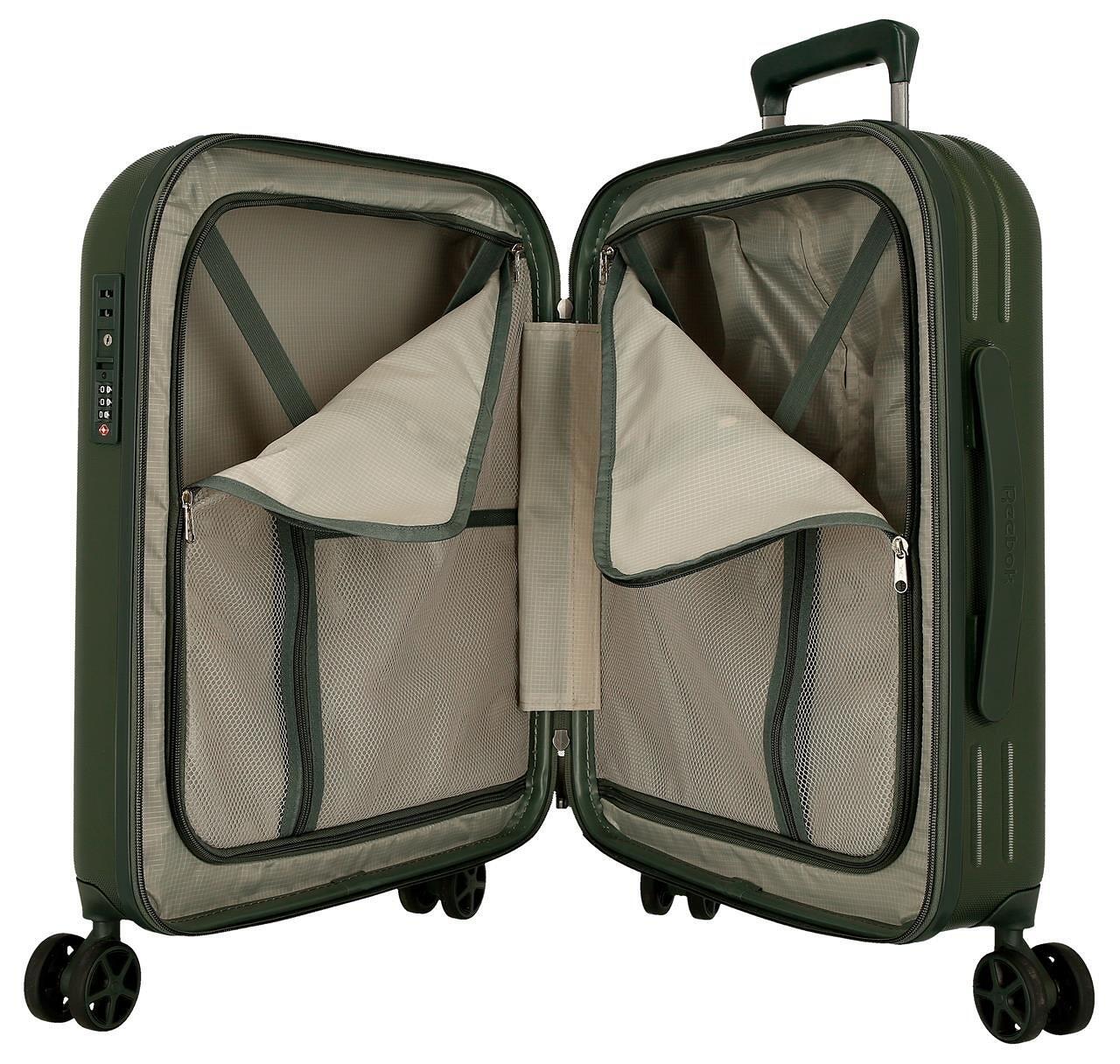 Valise cabine Reebok Franklin ABS avec capacité de 44L Kaki 4/5